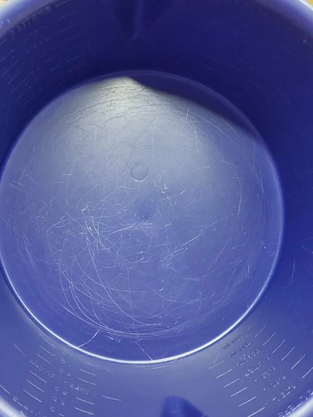 Pampered Chef Blue Microwave Steamer Large 8 Cup/2 Quart